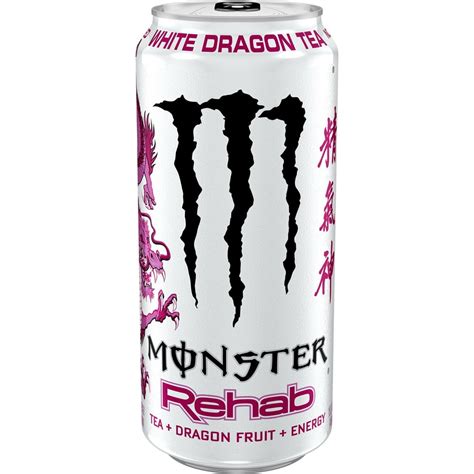 White monster energy drink. 