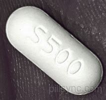 White oblong pill 5500. A white, Oblong-shaped pill with an S500 print is an analgesic antipyretic pill with the active ingredient of Acetaminophen 500 mg. The usual dose of S500 Pill is one or two pills a day. And maximum dose is three pills a day. However, it is advised to consult a doctor to know the best suitable dosage. Pill Name. 