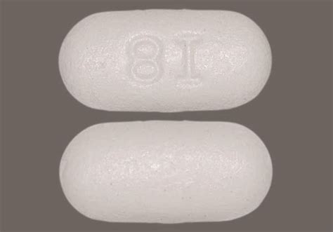 White oblong pill i8. Enter the imprint code that appears on the pill. Example: L484; Select the the pill color (optional). Select the shape (optional). Alternatively, search by drug name or NDC code using the fields above. Tip: Search for the imprint first, then refine by color and/or shape if you have too many results. 