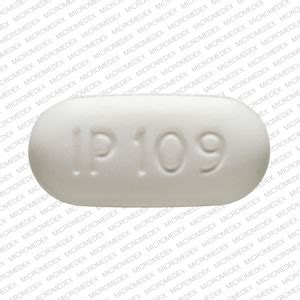 The white, elliptical / oval pill with imprint IP 204 has been iden