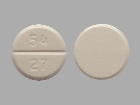Pill with imprint 54 227 is White, Round and 
