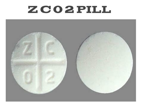 White pill zc02. White Shape Four-sided View details. CC 59. Famotidine Strength 20 mg Imprint CC 59 Color White Shape Four-sided View details. CC 58. Famotidine Strength 10 mg ... All prescription and over-the-counter (OTC) drugs in the U.S. are required by the FDA to have an imprint code. If your pill has no imprint it could be a vitamin, diet, herbal, or ... 