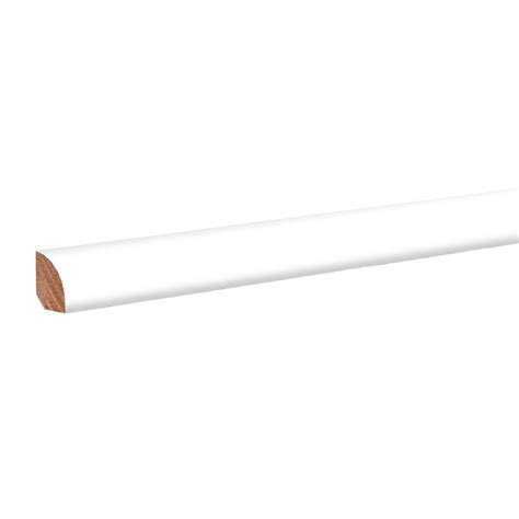 Each piece measures 3/4-in thick x 3/4-in wide x 12-ft long. Use Royal PVC quarter round moulding anywhere you need to hide a seam or provide a finishing touch to a board or moulding build up, great around windows, doors, floors, or anywhere you need a moisture proof quarter round solution. Royal PVC Moulding have a limited lifetime warranty ....