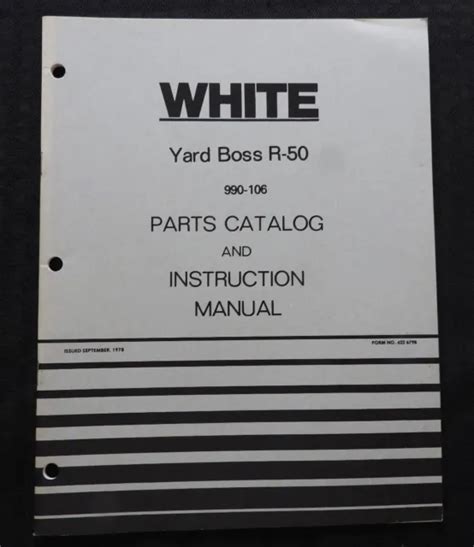 White r 82 yard boss lawn garden operators manual. - Stihl 038 magnum kettensäge service handbuch.