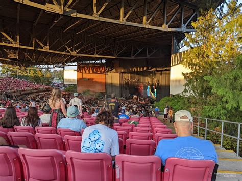 Covered seating area, great view of the whole stage. Seats themselves were comfortable. Pavilion Seats - There are multiple great places to sit that are reserved at White River Amphitheatre. Reserved sections include sections 101-115 and 201-211. To start, one of the biggest benefits of sitting in the pavilion is the protection from the roof.. 
