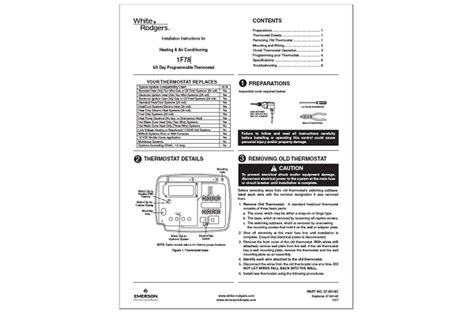 Summary of Contents of user manual for White Rodgers P200. Page 1 P200 Programmable Thermostat Installation Instructions & User Guide For Installation Help For 1-877-654-9394 1-877-654-9394 877 654 9394 White-Rodgers.com Congratulations... Page 2 TABLE OF CONTENTS • Failure to read and follow all instructions carefully before …. 