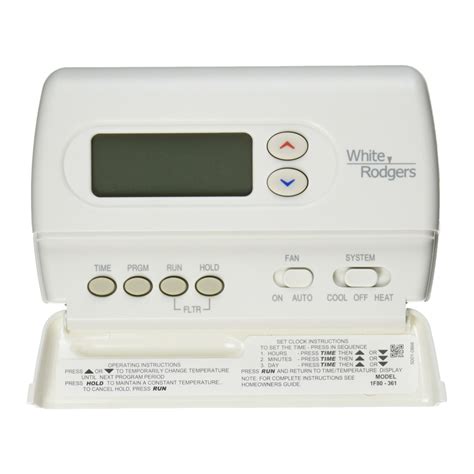 White rodgers programmable thermostat manual 1f80 261. - Kenmore vacuum cleaner model 116 owners manual.
