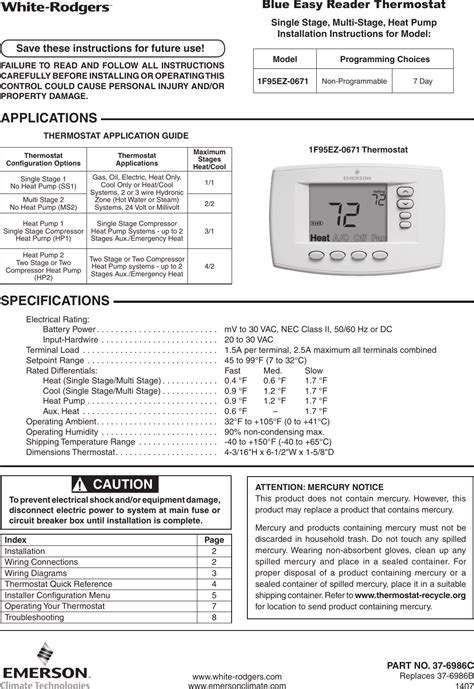 White rodgers thermostat manual 1f56 444. - Thermal dynamics pak master 50 parts manual.