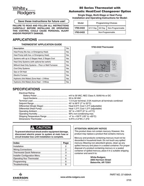 White rodgers thermostat manual model 1f85 275. - Ford manual de reparacion de la transmision.