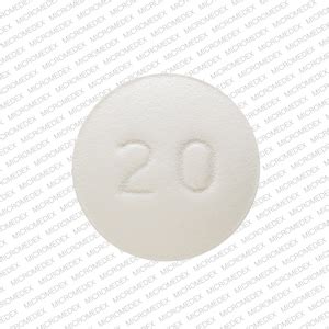 White round 20. Side Effects. Drowsiness, dizziness, weakness, tiredness, headache, trouble sleeping, nausea, increased urination, or constipation may occur. If any of these effects last or get worse, tell your ... 