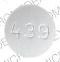 Pill with imprint 439 R is White, Round and has been identified as Trazodone Hydrochloride 50 mg. It is supplied by Actavis. Trazodone is used in the treatment of Depression; Sedation; Major Depressive Disorder and belongs to the drug class phenylpiperazine antidepressants . Risk cannot be ruled out during pregnancy.