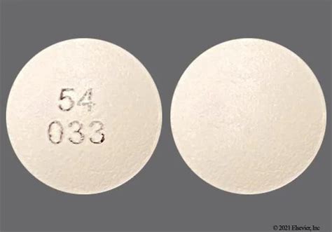 54 033 Pill - white round, 8mm. Pill with imprint 54 033 is White, Round and has been identified as Ketorolac Tromethamine 10 mg. It is supplied by Virtus Pharmaceuticals, LLC. Ketorolac is used in the treatment of Postoperative Pain; Pain and belongs to the drug ….
