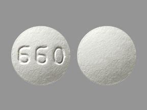 White round pill 660. Pill Identifier results for "660". Search by imprint, shape, color or drug name. ... 660 Color White Shape Round View details. 1 / 5 Loading. DAN DAN 5660. Previous Next. 