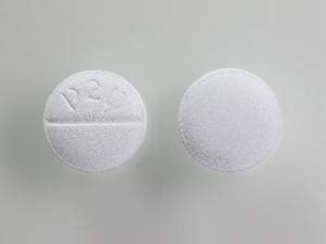 Further information. Always consult your healthcare provider to ensure the information displayed on this page applies to your personal circumstances. Pill with imprint 20 is White, Round and has been identified as Escitalopram Oxalate 20 mg (base). It is supplied by Accord Healthcare Inc.