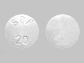 Pill with imprint ARI 20 is White, Round and has 