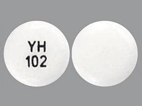 White round pill yh 102. Results 1 - 1 of 1 for " YH 102". YH 102. Bupropion Hydrochloride Extended-Release (XL) Strength. 150 mg. Imprint. YH 102. Color. White. 