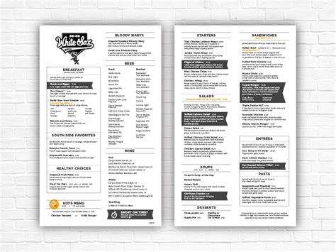 White sox stadium club menu. Elite South Side Servings continue to grow for White Sox fans. By Kristina Airdo and Allie Wesel Jul 31, 2023, 6:05pm CDT. The baseball played at Guaranteed Rate Field hasn’t been great this ... 