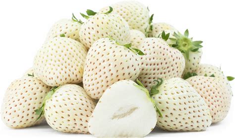 White strawberries. Contrary to the typical strawberry, a pineberry is the polar opposite in color. Instead of looking for the brightest red berry in the store, you will be looking for a pearly, off-white colored berry, with red seeds. The flavor profile of these berries are similar to a traditional strawberry, however, when you bite into a Berry De Blanc, you may ... 