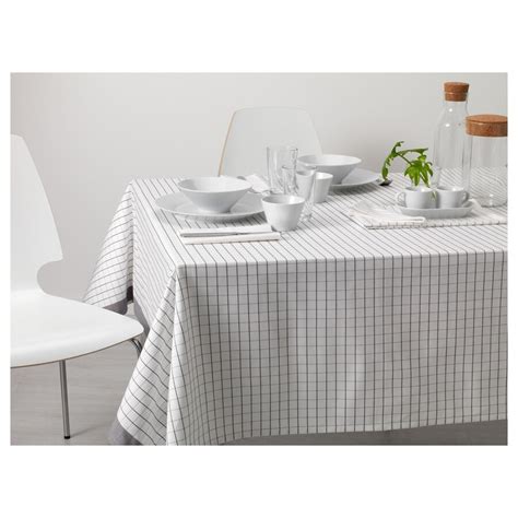 Set a table with an elegant and refined pattern. NISSÖGA tablecloth is made of a durable cotton and jute mix with a natural, strong look. Great to match with the napkins and place mats in the same series! Article Number 005.550.33. Product details.. 