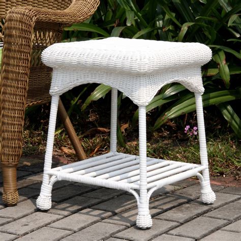 White wicker end tables. Things To Know About White wicker end tables. 
