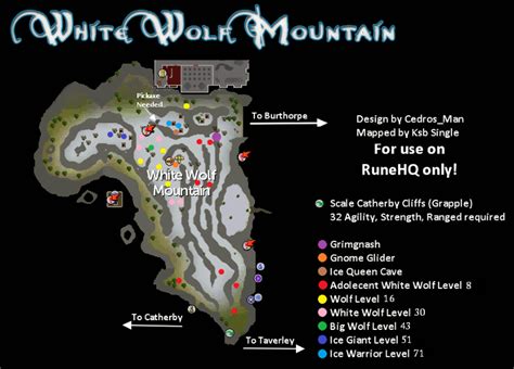White wolf mountain osrs. Assuming "White Wolf Mountain shortcut" is the tunnel, I think I have an explanation. RS only works with Ground Floor, 1F, 2F, 3F. No Basement Floors. The Slayer Tower uses all floors. Prifddinas is located on 1F. White Wolf Mountain's tunnel is located on GF, far to the north. This can be verified with a sextant. 