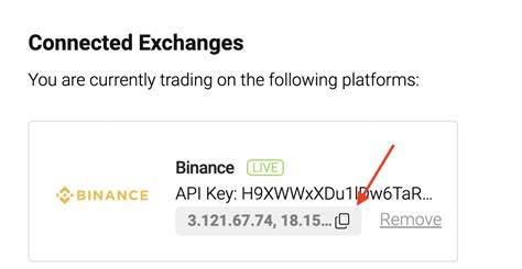 Whitelist Binance IP Addresses - Coinrule