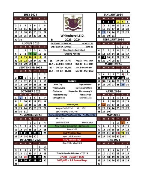 Whitesboro Isd Calendar