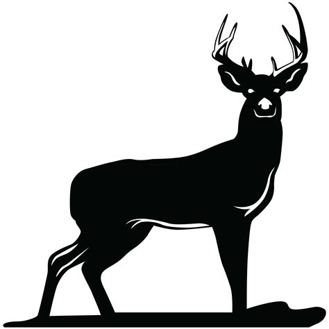 Whitetail Deer Silhouette Clip Art