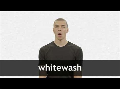 Whitewash definition and meaning Collins English Dictionary