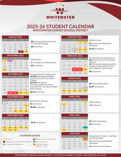 Whitewater unified school district calendar.  WGSD Math Teams Excel at UW-Whitewater Math Meet O...