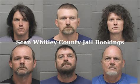 Whitley County Jail bookings. The following people were bo