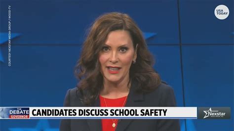 Whitmer, Dixon face off over gun safety - YouTube