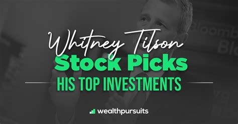 Whitney tilson stock picks. Things To Know About Whitney tilson stock picks. 