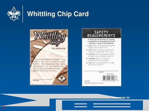 Whittling Chip Card Printable