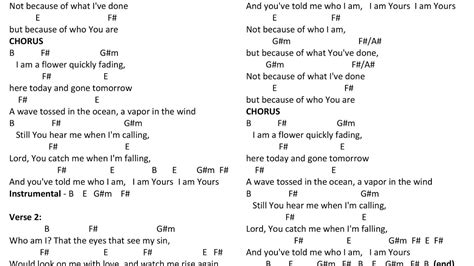 Who Am I by Casting Crowns, tabs and chords at PlayUkuleleNET