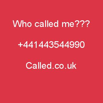 Who Called Me 1443103501 01443103501, Pontypridd UK …