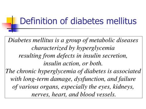 Who Definition Of Diabetes Mellitus DiabetesTalk.Net