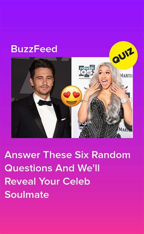 Who Is Your Celebrity Soulmate Quiz - BuzzFeed