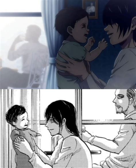 Who did Mikasa have a baby with?