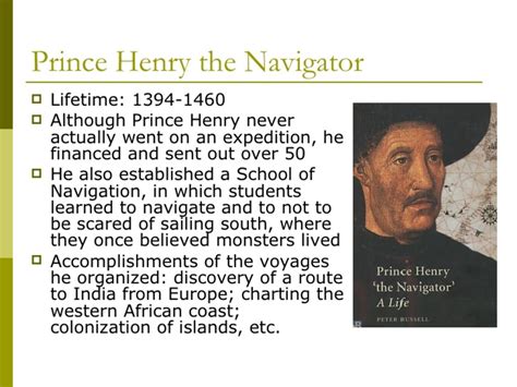 Who did prince henry the navigator sail for