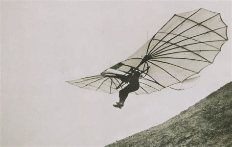 Who flew the first hang glider