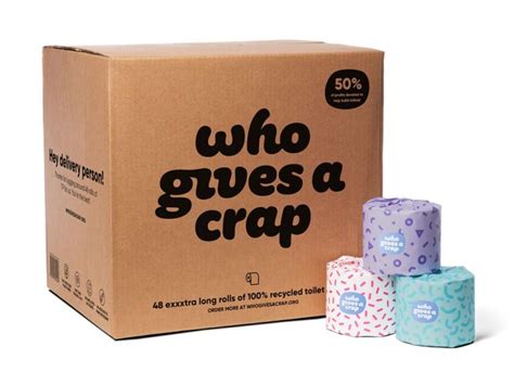 Who gives a crap toilet paper. Who Gives a Crap Toilet Paper is 100% recycled toilet paper that builds toilets. Every box you buy benefits someone somewhere in need. 50% of the profits go straight into this scheme. They’ve already donated over a million pounds. Who Gives a Crap toilet paper is a mail order toilet paper company. Now, you could ask what the point is of that ... 