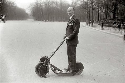 Who invented the first scooter in the world