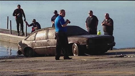 Who is the missing man linked to the submerged car found in Camden County?