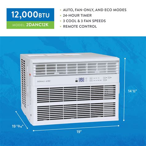 Who makes denali air conditioners. The Toshiba Mechanical Window Air Conditioner (our best for small rooms pick) is the perfect size to keep a small bedroom comfortable at night. 7,000 to 9,000 BTU: Air conditioners in this range are good for larger master bedrooms, small living rooms, and … 