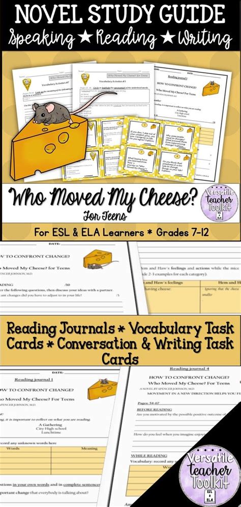 Who moved my cheese activities study guide. - Theory research and practical guidelines for family life coaching.