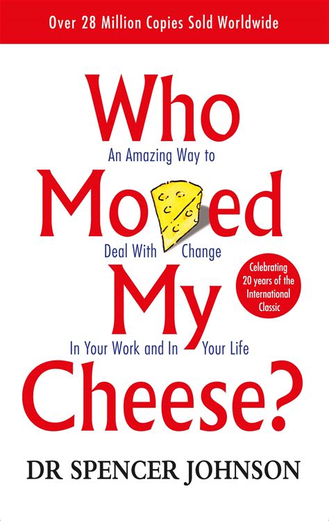 Who Moved My Cheese is a bestselling book by Spencer Johnson that offers a simple but profound way to cope with change in your personal and professional life. Listen to the audio CD version, narrated by Tony Roberts and the author himself, and discover how to adapt to changing situations and seize new opportunities. Order now and get free shipping on Amazon.com..