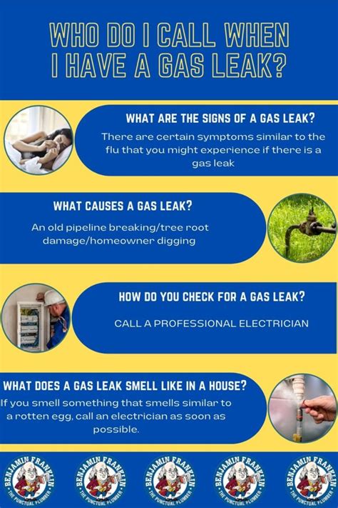 Who to call for gas leak. If you smell natural gas or suspect a gas leak, don't delay – get away! Get everyone away from the area or out of the building immediately, report the situation to 911 and then call our 24/7 hotline at 877-832-6747. Natural gas can be hazardous and must be used and treated with caution. If you suspect a gas leak, leave immediately – don't ... 