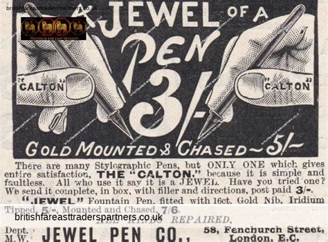 Who were the Jewel Pen Co Ltd , London ? - BRITISH PENS