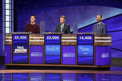 Comment. 3 players try to win Jeopardy! (Image via jeopardy.com) Jeopardy! game 228 aired on KABC-TV this Wednesday, July 26, at 7 pm ET. The episode showcased the return of one-day winner Julie ...